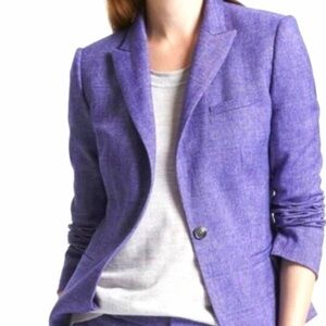 Barely worn Banana Republic Purple Herringbone Blazer size 0